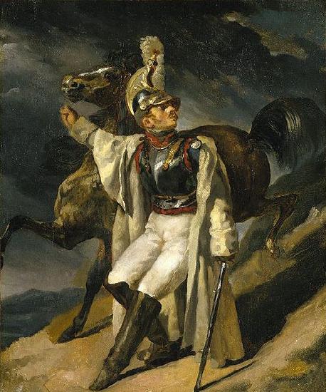 Theodore Gericault The Wounded Cuirassier, study France oil painting art
